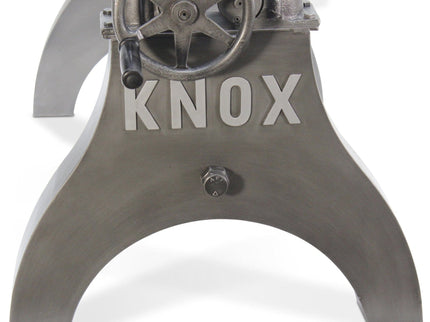 Knox Adjustable Height Conference Table Base Legs - Black Cast Iron - DIY - Rustic Deco