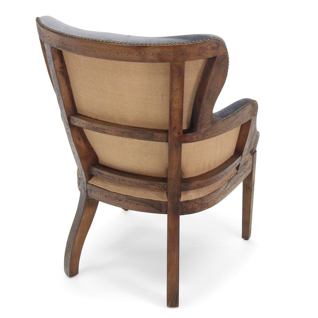 Grey Velvet Dining Chair - Deconstructed Back Exposed Frame Armchair - Rustic Deco