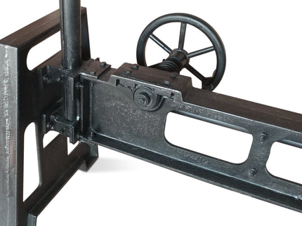 Industrial Cast Iron Crank Base - Dining Table - Adjustable Height Desk - DIY - Rustic Deco
