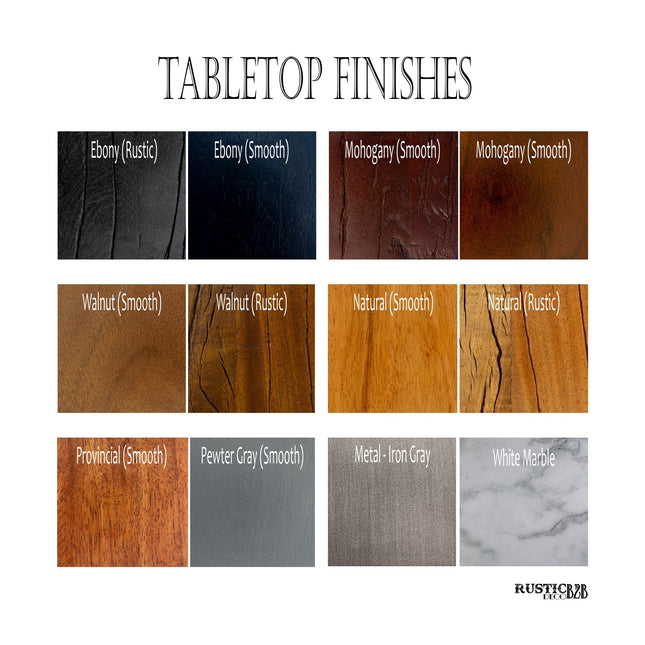 KNOX Industrial Dining Table Set - Matching Bench - Gray Velvet Cushion - Rustic Deco