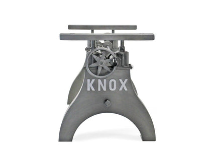KNOX Industrial Writing Table Desk Base - Cast Iron Adjustable Height - DIY - Rustic Deco