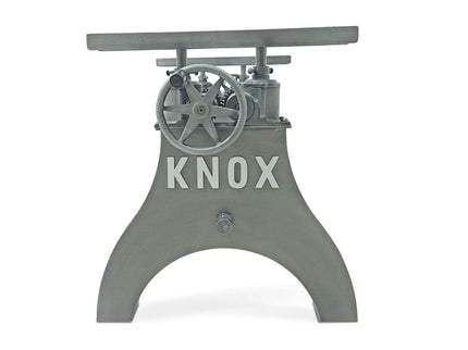 KNOX Industrial Writing Table Desk Base - Cast Iron Adjustable Height - DIY - Rustic Deco