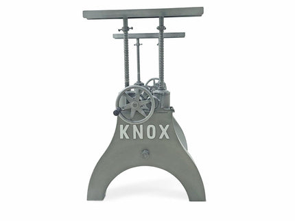 KNOX Industrial Writing Table Desk Base - Cast Iron Adjustable Height - DIY - Rustic Deco