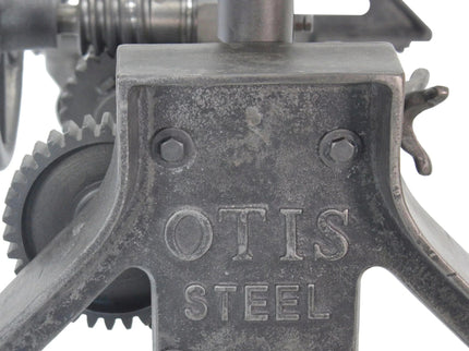 Otis Steel Dining Table Base - Adjustable Height - Iron Crank - Casters - DIY - Rustic Deco